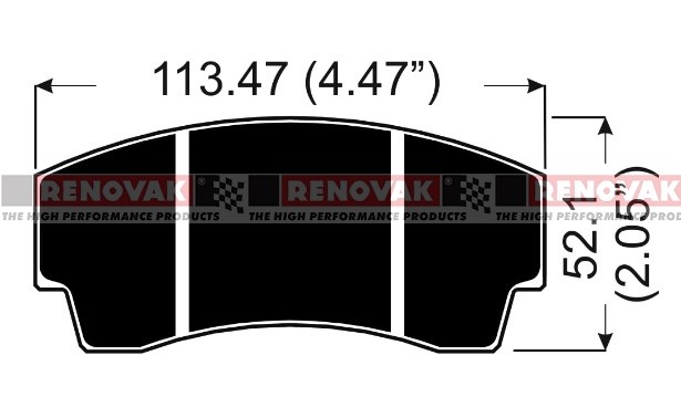 AP Racing pad shape CP3345D44