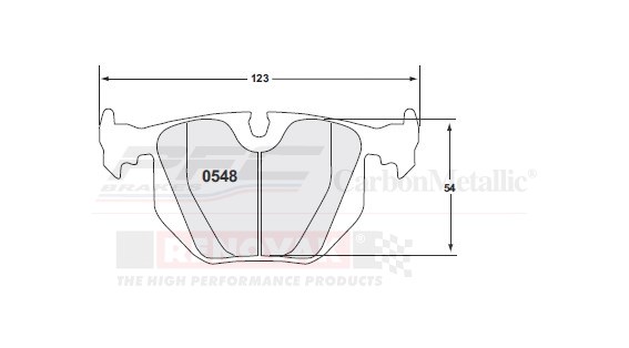 brzdové destičky Performance Friction Brakes Z-rated 0548.10