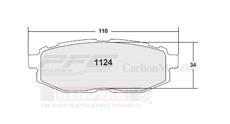 brzdové destičky Performance Friction Brakes Z-rated 1124.10