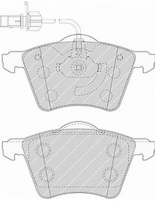 brzdové destičky Ferodo Premier FVR1484