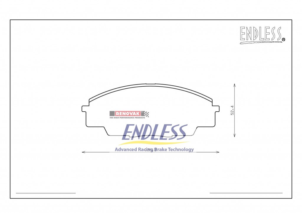 brzdové destičky Endless EP353N35S - přední - Honda Civic Type R 2.0 EP3 