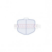 brzdové destičky / brake pads Chevrolet Corvette C6 Grand Sport / Z06 CL Brakes 4147RC8 