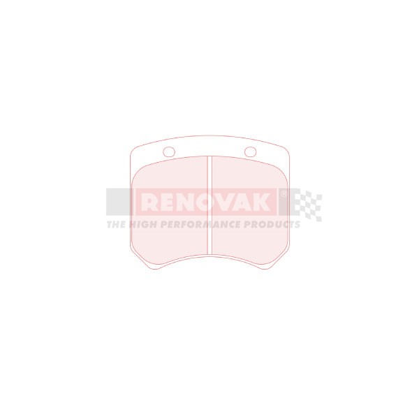 brzdové destičky CL Brakes 5001W43T14RC5+ zadní - Peugeot 208 Rally 4 / 2 pistons - Alcon / AP Racing / Lockheed