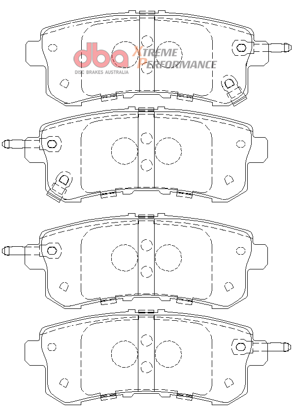 brzdové destičky Discs Brakes Australia Xtreme Performance DB2244XP