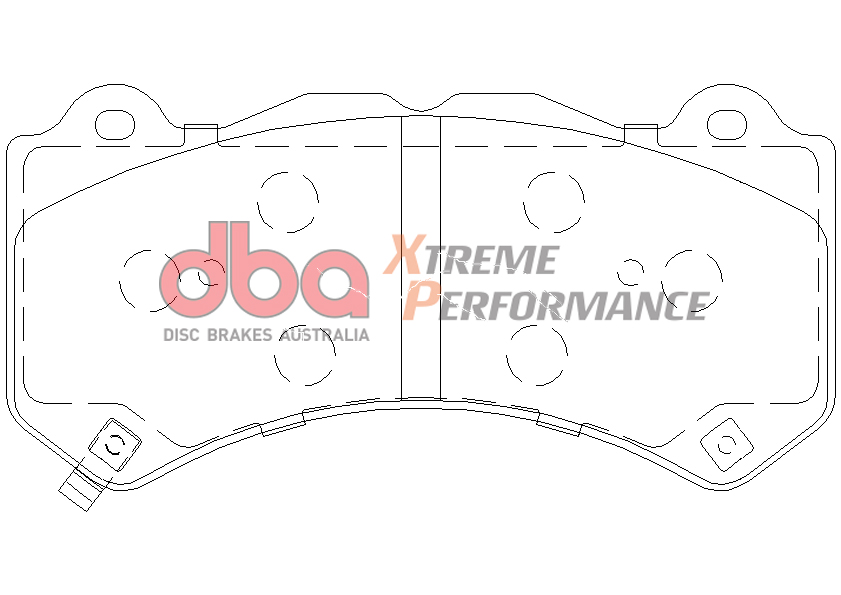brzdové destičky Discs Brakes Australia Xtreme Performance DB2375XP