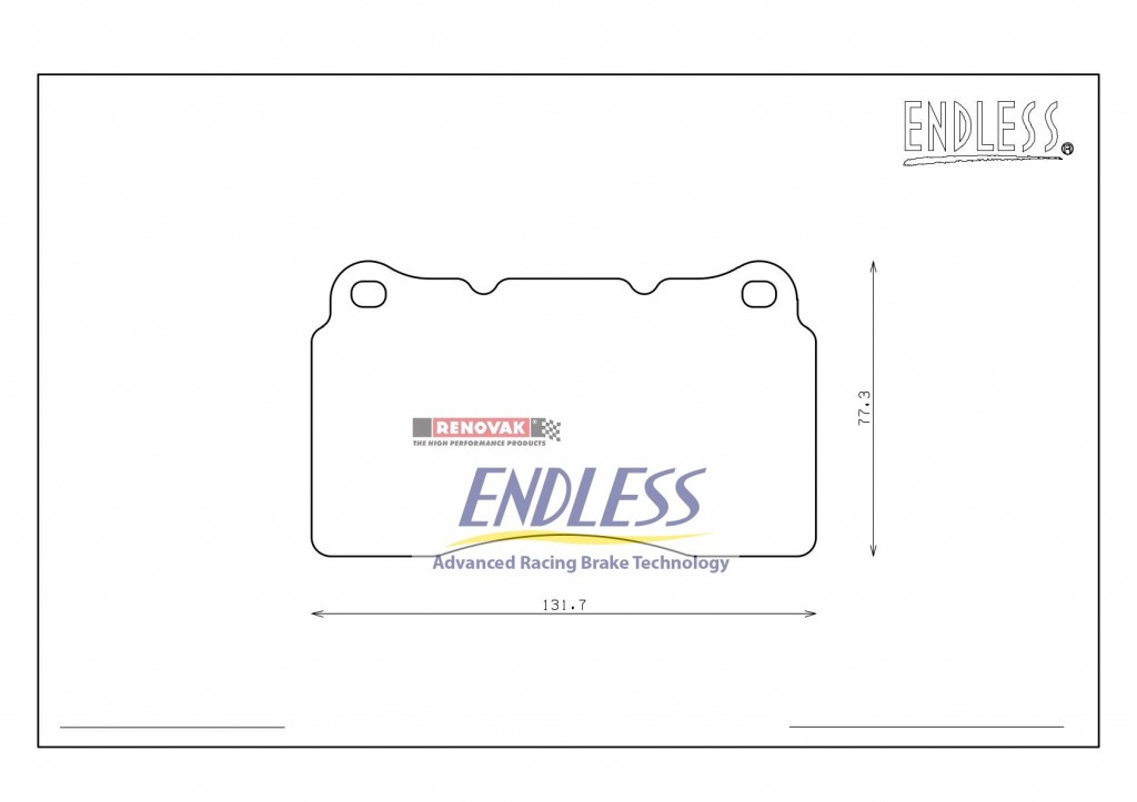 brzdové destičky Endless/ brake pads Endless EP357MX87 - 4 píst Brembo - přední Subaru Impreza STI, Mitsubishi Lancer Evolution VII-IX,X a další