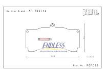 brzdové destičky / brake pads Endless RCP050N35S pro brzdové třmeny / for brake calipers AP Racing CP3558/4284/5555/9660 RD54, 25mm, 6 pot