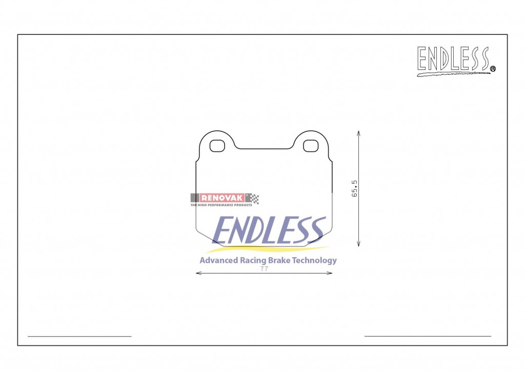 brzdové destičky Endless EP291ME20 - KTM, Lotus, Mitsubishi, Subaru