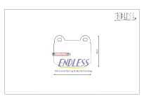 brzdové destičky / brake pads Endless EP291TRZS Nissan Skyline R33/34