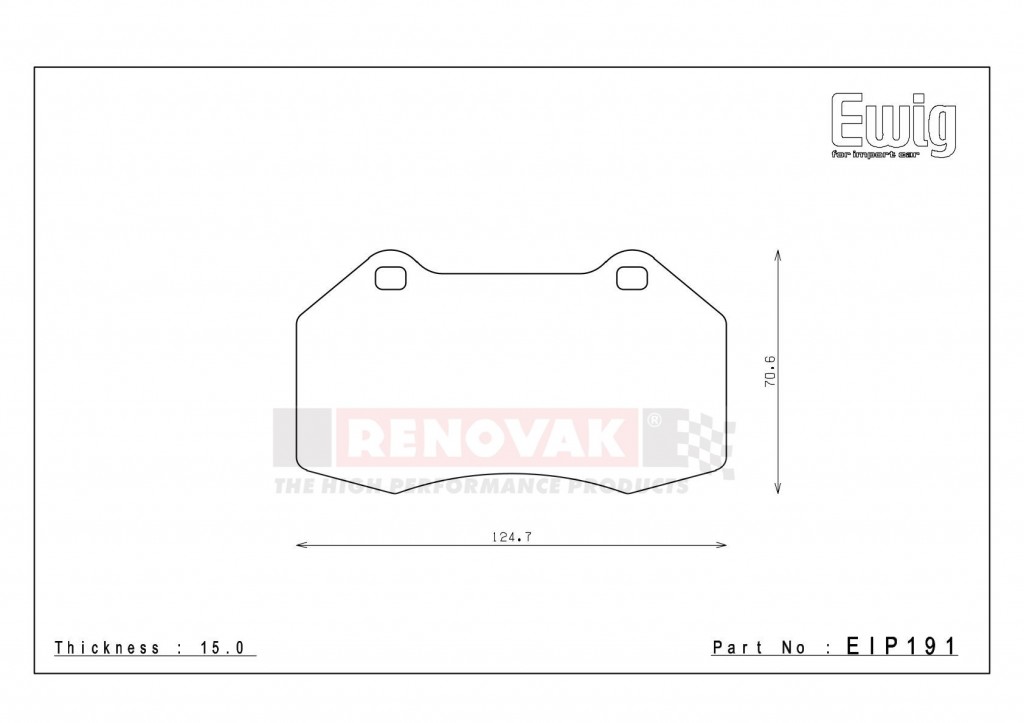 brzdové destičky / brake pads Endless EIP191MX87 ALFA ROMEO Mito přední