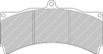 brzdové destičky Ferodo Racing FRP3076H  DS 2500 - pro třmeny AP Racing CP5070, kits CP5570, D2 6pot, tl. 17 mm