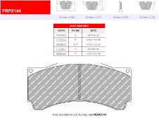 brzdové destičky Ferodo Racing FRP3144GB  DS 3.12 bedded - pro třmeny AP Racing CP9660 (CP3905D54)