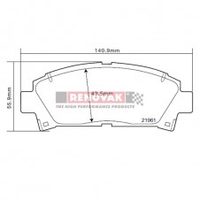 brzdové destičky Brembo Sport HP2000 07.B314.24