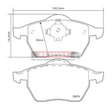 brzdové destičky Brembo Sport HP2000 07.B314.27