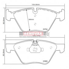 brzdové destičky Brembo Sport HP2000 07.B314.34