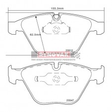 brzdové destičky Brembo Sport HP2000 07.B314.35