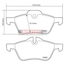 brzdové destičky Brembo Sport HP2000 07.B314.46