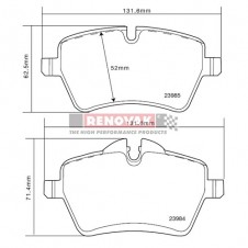 brzdové destičky Brembo Sport HP2000 07.B314.47