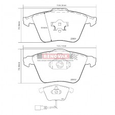 brzdové destičky Brembo Sport HP2000 07.B314.55