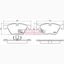 brzdové destičky Brembo Sport HP2000 07.B314.97