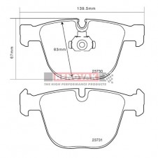 brzdové destičky Brembo Sport HP2000 07.B315.02
