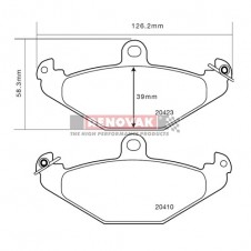 brzdové destičky Brembo Sport HP2000 07.B315.06