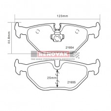 brzdové destičky Brembo Sport HP2000 07.B315.26