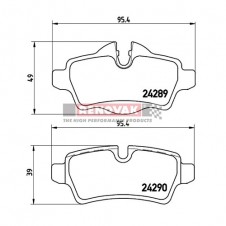 brzdové destičky Brembo Sport HP2000 07.B315.33