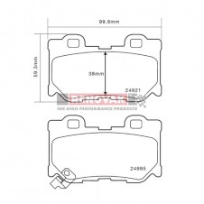 brzdové destičky Brembo Sport HP2000 07.B315.40