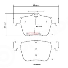 brzdové destičky Brembo Sport HP2000 07.B315.42