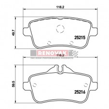 brzdové destičky Brembo Sport HP2000 07.B315.43