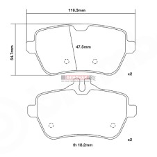 brzdové destičky Brembo Sport HP2000 07.B315.64