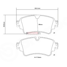 brzdové destičky Brembo Sport HP2000 07.B315.74