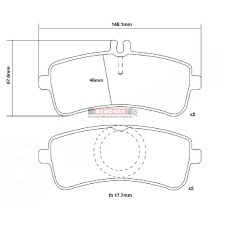brzdové destičky Brembo Sport HP2000 07.B315.79