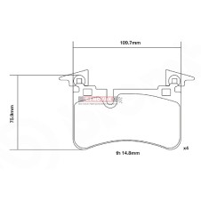 brzdové destičky Brembo Sport HP2000 07.B315.80