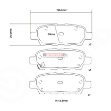 brzdové destičky Brembo Sport HP2000 07.B315.87