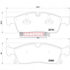 brzdové destičky Brembo Sport HP2000 07.D435.12