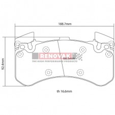 brzdové destičky Brembo Sport HP2000 07.D435.26