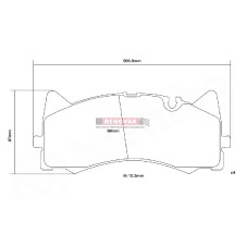 brzdové destičky Brembo Sport HP2000 07.D435.48