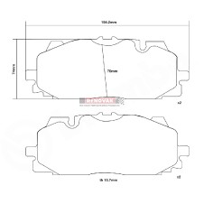brzdové destičky Brembo Sport HP2000 07.D435.61
