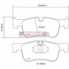 brzdové destičky Brembo Sport HP2000 07.D435.66