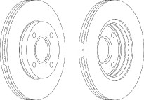 brzdové kotouče Ferodo Premier DDF1072