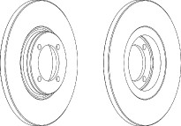 brzdové kotouče Ferodo Premier DDF1158