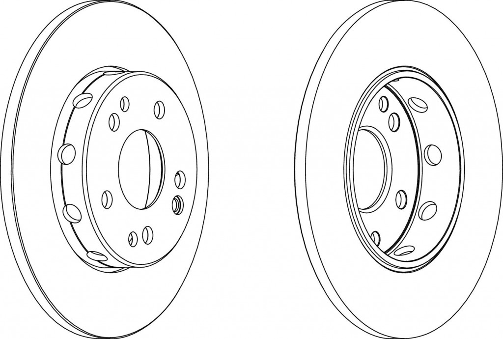 brzdové kotouče Ferodo Premier DDF1241C