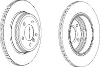 brzdové kotouče Ferodo Premier DDF1260C