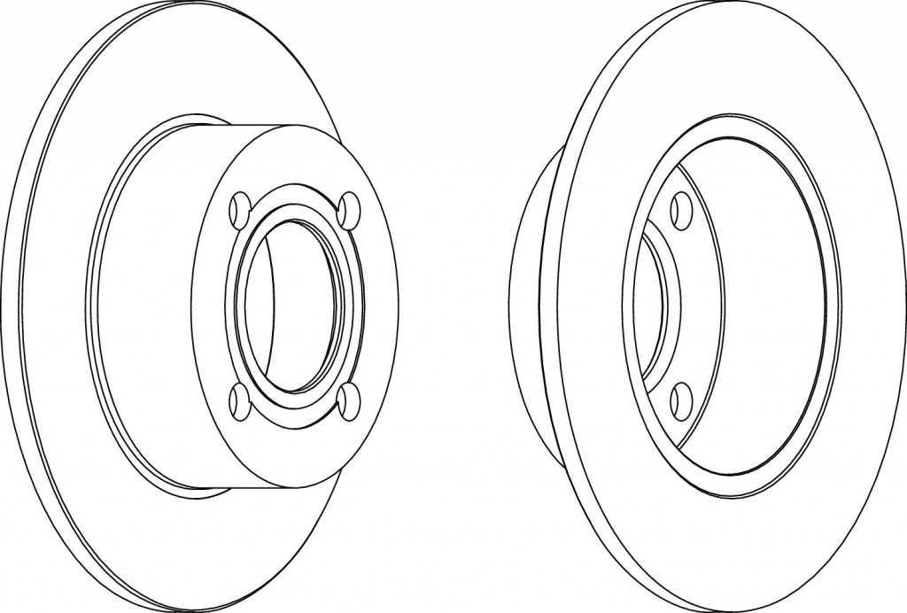 brzdové kotouče Ferodo Premier DDF1283