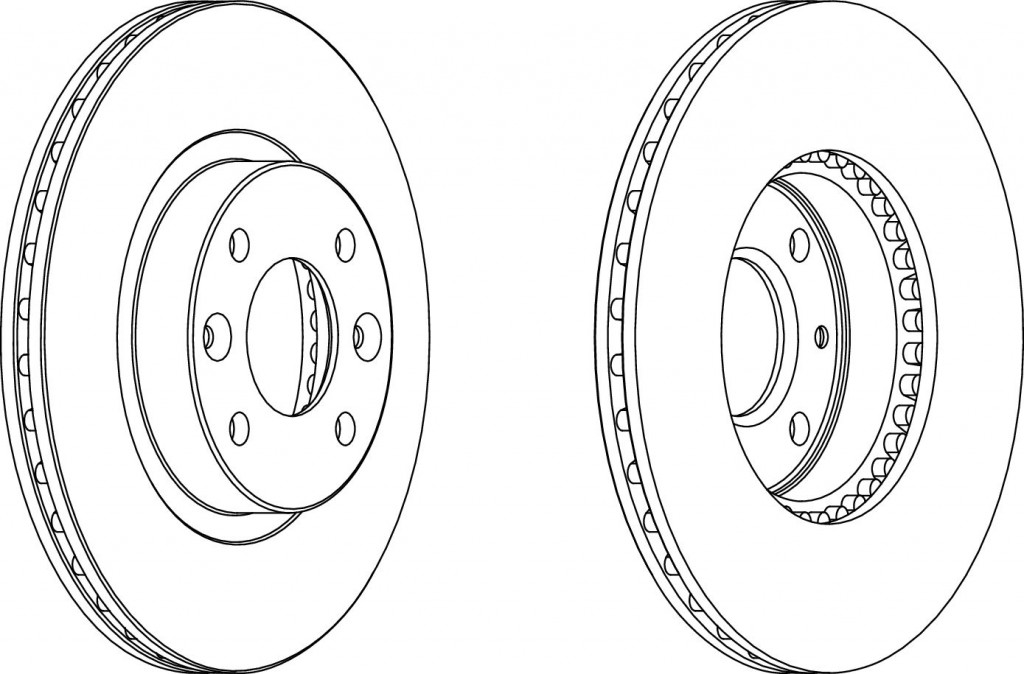 brzdové kotouče Ferodo Premier DDF1598