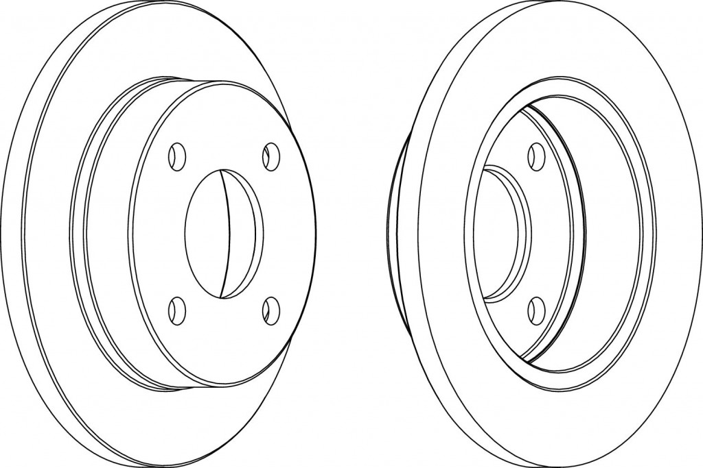 brzdové kotouče Ferodo Premier DDF2023C