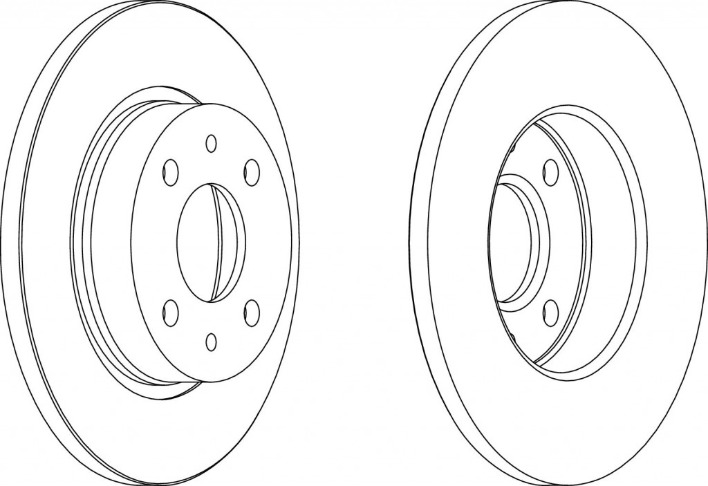 brzdové kotouče Ferodo Premier DDF2154C