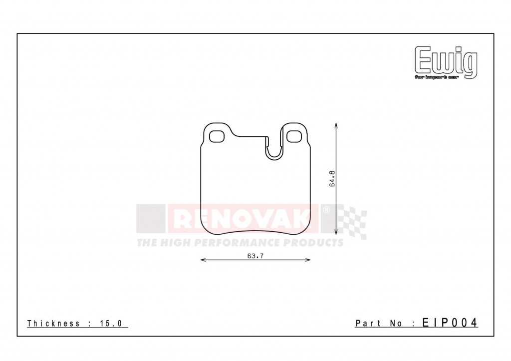 brzdové destičky / brake pads Endless EIP004ME22 PORSCHE 964 zadní